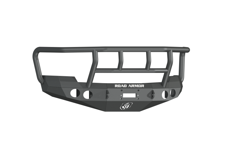 Chevrolet 2500HD Front Bumper - Road Armor - Stealth Winch Bumper w/Titan II Guard - Tex Blk - `08-`10